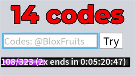 código de xp blox fruit